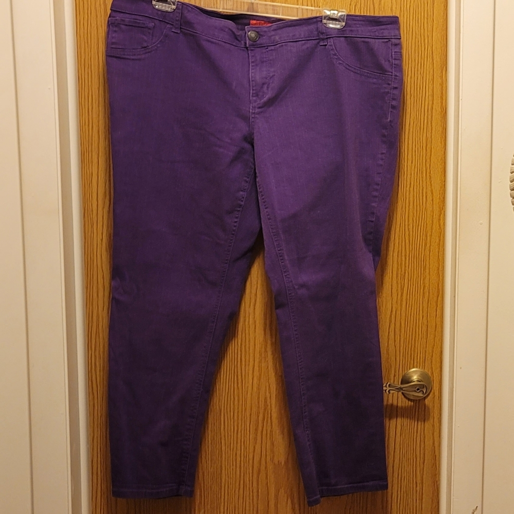 Purple jeans